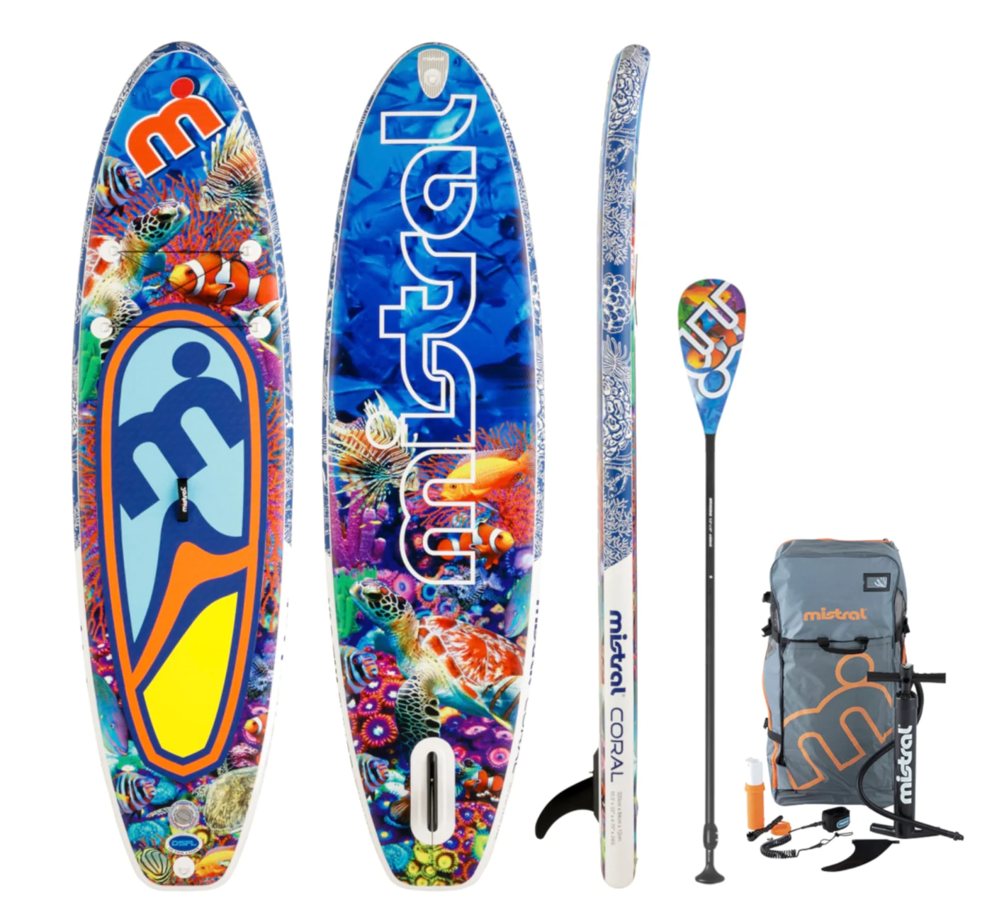 mistral SUP【CORAL//コーラル10'5 パドル&リーシュセット mistral SUP【CORAL//コーラル10'5 パドル&リーシュセット