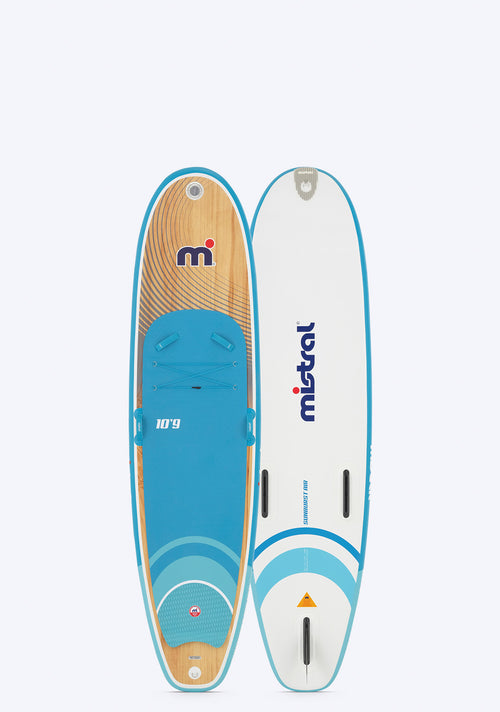 mistral SUP 2023 Doggy Special【SUNBURST Air 10’9 パドル&リーシュセット (wood) 】